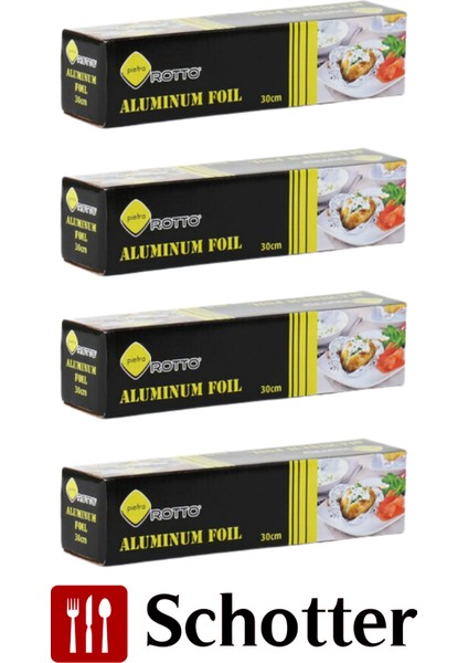 Alüminyum Folyo – 30 cm x 100 M (4’lü Paket)