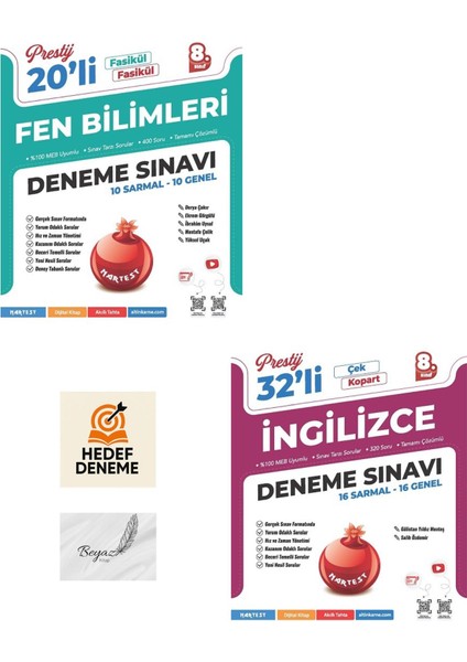 Nartest 8.sınıf Prestij Fen Bilimleri Ingilizce Deneme Hedef Deneme