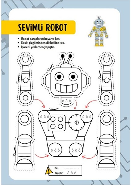 Sevimli Kes Yapıştır Seti (10 Adet Kes-Yapıştır Kağıdı) fırsatları