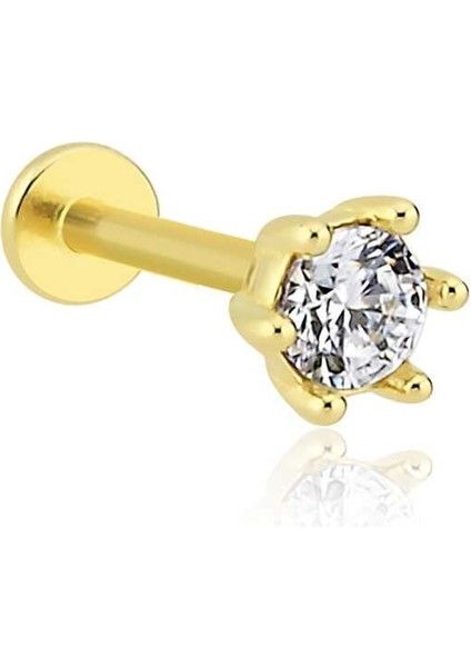 Large Altı Tırnak Tektaş Tragus Piercing modelleri