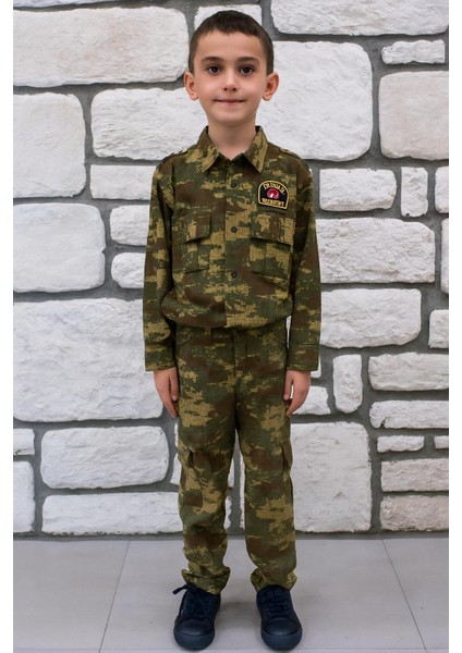 Kamuflaj Desenli Çocuk Komando Kıyafeti – Asker Kostümü 111010 indirimleri