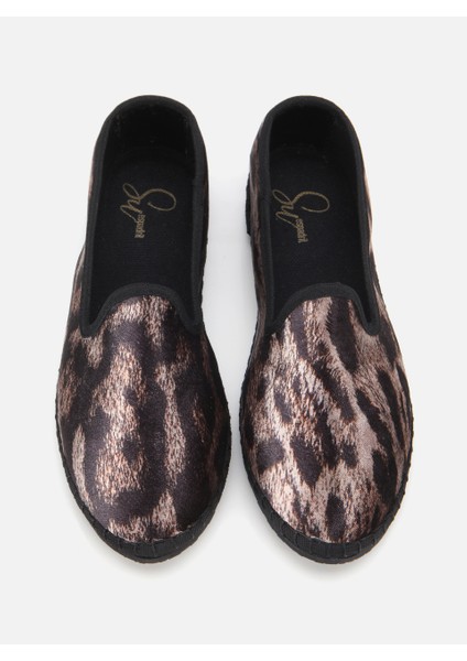 Felice Leopar Kadın Düz Balerin Ayakkabı fırsatları