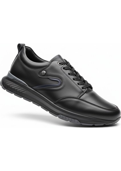 GR0410 Hakiki Deri Çift Renk Uzun Taban Yeni Nesil Akıllı Bağcık Spor Yürüyüş Koşu Ayakkabısı