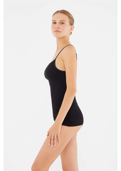 Kadın Pamuklu Ince Ip Askılı Atlet 2'li Paket 5007KC fiyatları