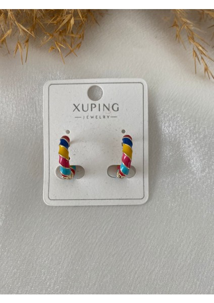 Xupıng Renkli Halka Çelik Küpe fiyatları