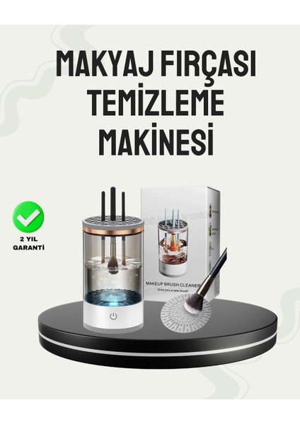 USB Şarjlı Kompakt Makyaj Fırçası Temizleme Makinesi