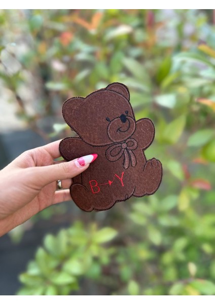 Ütü Ile Yapışan Ayı Arma Dikiş Aksesuarı 14X12 cm