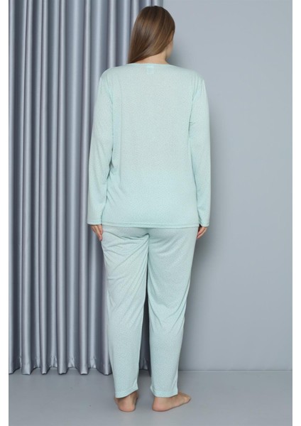 Kadın Büyük Beden Penye Uzun Kol Pijama Takım indirimleri