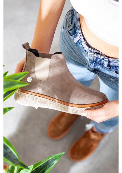 25KB-1065 Kadın Hakiki Deri Günlük Bot