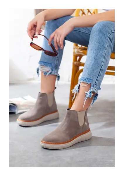 25KB-1065 Kadın Hakiki Deri Günlük Bot fiyatları