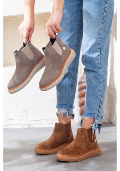 25KB-1065 Kadın Hakiki Deri Günlük Bot fırsatları