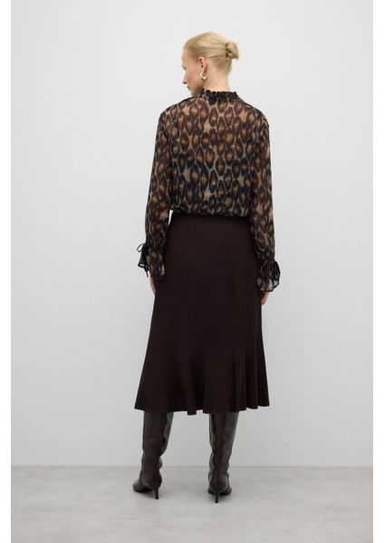 Triko Midi Boy Etek Kahve K2672007_005 fiyatları