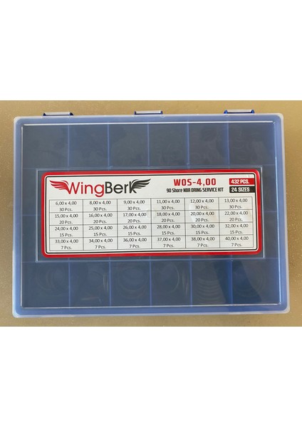 Wos-4,00 90 Shore Nbr Oring Seti