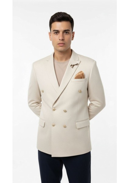 Erkek Suet Blazer Ceket – Şık Düğmeli Takım Elbise Üstü Slim Fit Model fırsatları