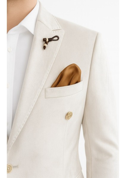 Erkek Suet Blazer Ceket – Şık Düğmeli Takım Elbise Üstü Slim Fit Model indirimleri