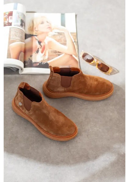 25KB-1065 Kadın Hakiki Deri Günlük Bot