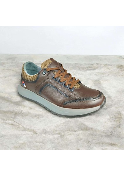 B-1640 Kahve Hakiki Deri Kaymaz Rahat Erkek Casual Ayakkabı fırsatları
