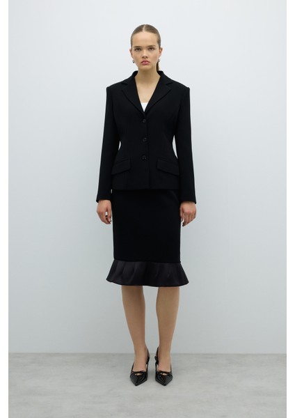 Erkek Yaka Düğmeli Ceket Siyah K2616022_001 modelleri