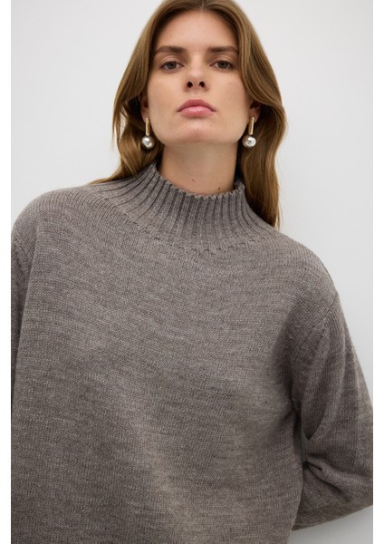 Triko Kazak Kahve Melanj K2671006_659 fırsatları