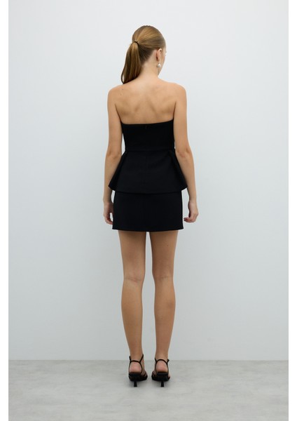 Fiyonk Detaylı Peplum Elbise Siyah K2611504_001 fiyatları