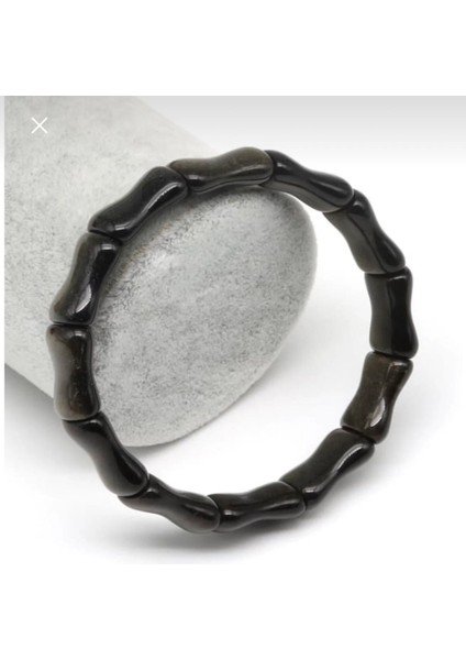 Obsidyen Taşı Doğal Taş Roleks Bileklik 10 x 17 mm fiyatları