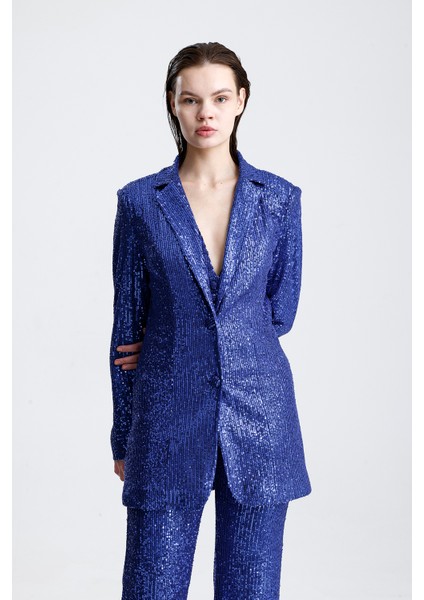 Payetli Yelekli Kadınabiye Takım - Şık Blazer Ceket, Yelek ve Pantolon Saks modelleri