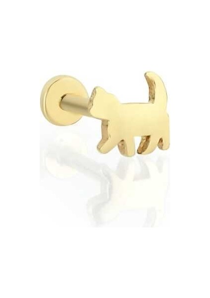 Yürüyen Kedi Figür Tragus Piercing