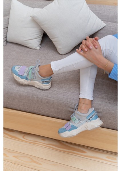 Brecka Kadin Gri Siyah Sneakers modelleri