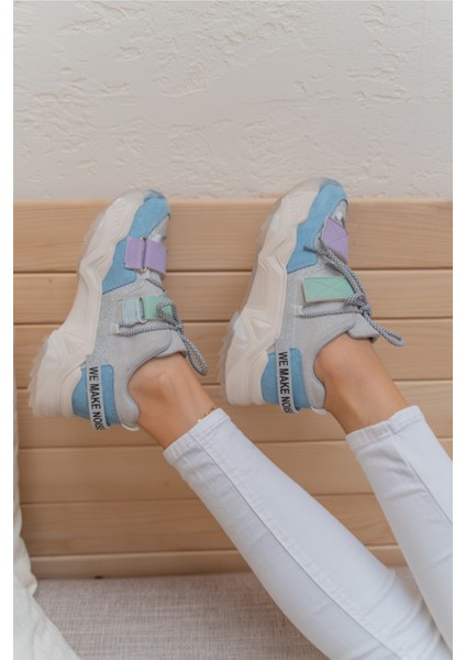 Brecka Kadin Gri Siyah Sneakers indirimleri