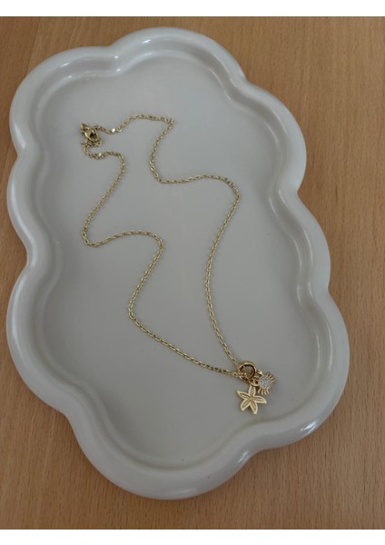 Xuping Pndr Deniz Yıldızı ve Yengeç Figür Model Gold Çelik Kolye fırsatları