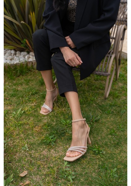 Vitali Kadin Nude Taş Detay Topuklu Ayakkabi indirimleri