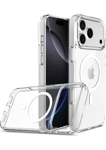 Iphone 17 Pro Max Magsafe Özellikli Şeffaf Kılıf