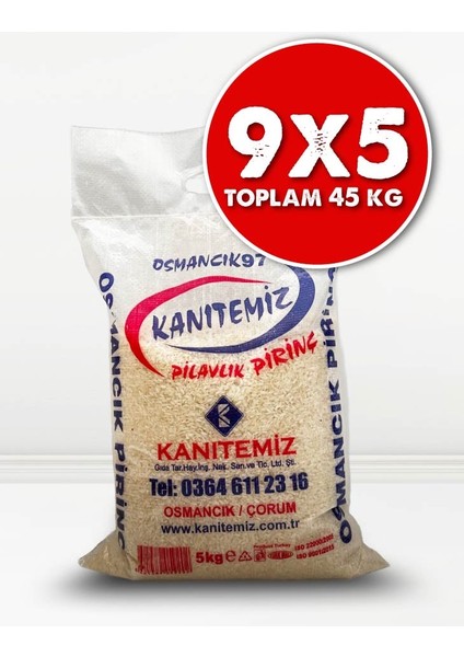 Yeni Mahsül Osmancık Pirinci 9x5