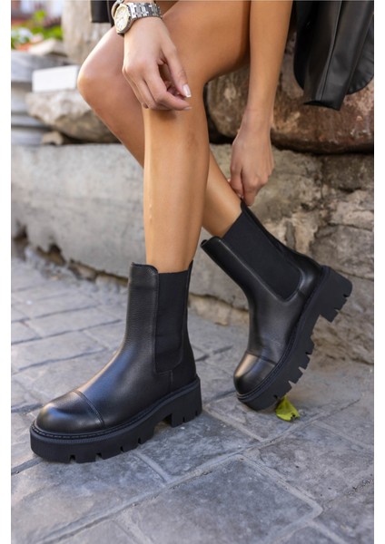 Daniel Kadin Bej Gercek Deri Bot