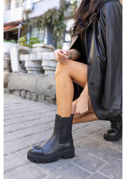 Daniel Kadin Bej Gercek Deri Bot