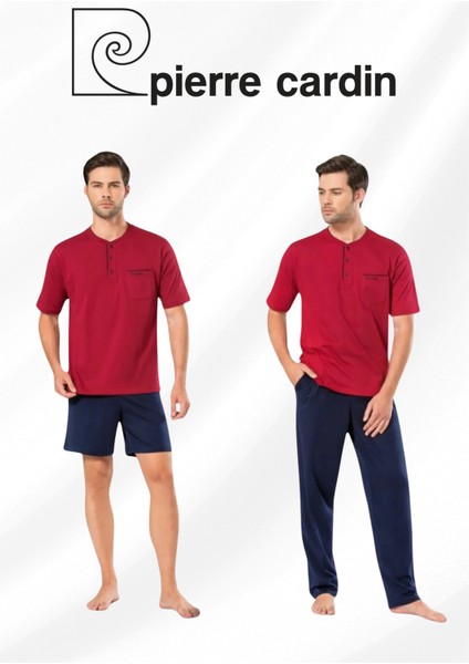 Erkek Ev Giyim 3'lü Penye %100 Pamuk Pijama Takımı L1.PC.004.12.17