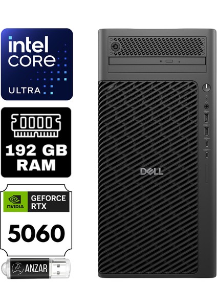 pro Max Tower T2 Intel Ultra 5 235 192GB 1tb SSD Rtx 5060 8gb Windows 11 Pro Masaüstü Iş Istasyonu DSWSPMX1-A31