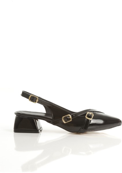 5 cm Kadın Tokalı Kısa Topuklu Sivri Burun Mary Jane Ayakkabı indirimleri