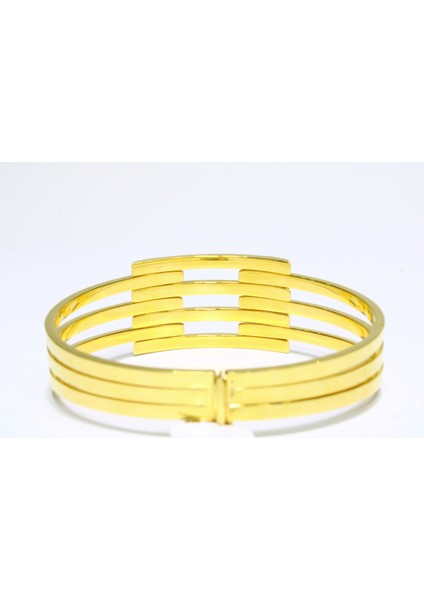 14 Ayar Altın 4 Sıralı Kaburga Kelepçe Bilezik 11.59 gr fırsatları