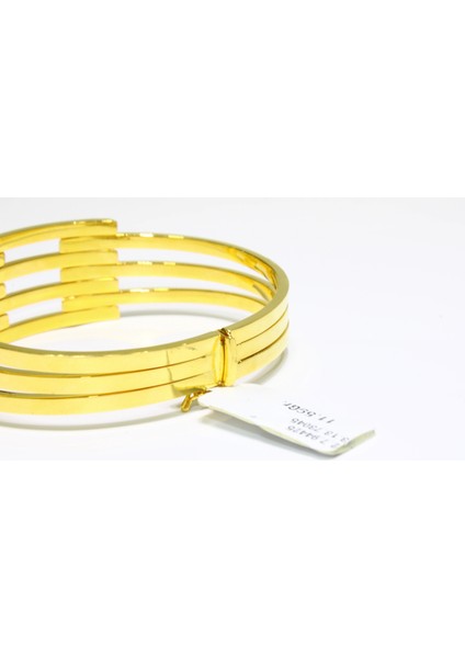 14 Ayar Altın 4 Sıralı Kaburga Kelepçe Bilezik 11.59 gr indirimleri