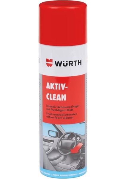Würth Araç Içi Temizleme Köpüğü 500ML Leke Çıkarıcı Active-Clean Temizleyici Köpük