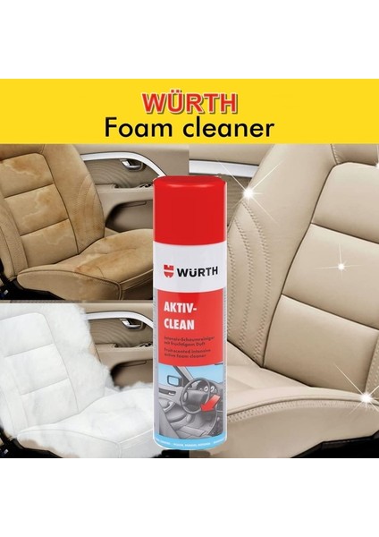 Würth Araç Içi Temizleme Köpüğü 500ML Leke Çıkarıcı Active-Clean Temizleyici Köpük fiyatları