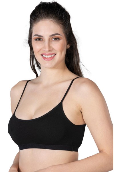 Siyah Mı Emay 1425 Modal Cotton Pedli Büstiyer