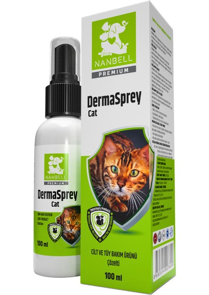 Kediler Için Derma Sprey – Nanbell