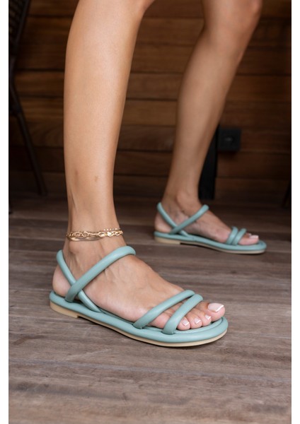 Marylan Kadin Altın Bantli Pofuduk Sandalet indirimleri