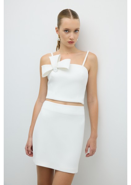 Mini Etek Beyaz K2615071_002