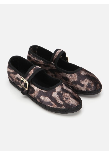 Alicia Leopar Kadın Düz Balerin Ayakkabı fiyatları