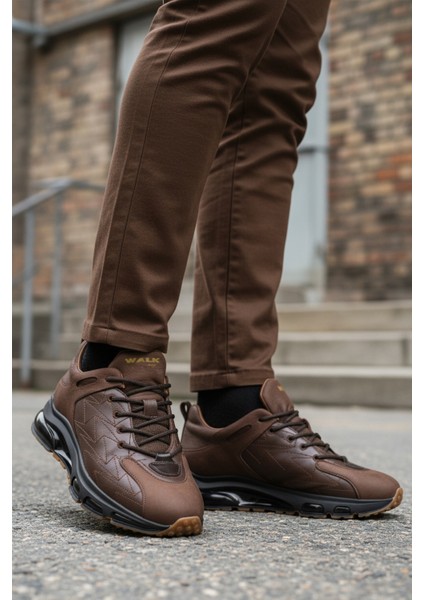 Kahve Bağcıklı Hakiki Deri Erkek Spor Ayakkabı 2623 M modelleri