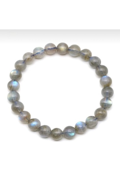 Premium Labradorit Taşı 8 mm Doğal Taş Bileklik 20 cm fiyatları