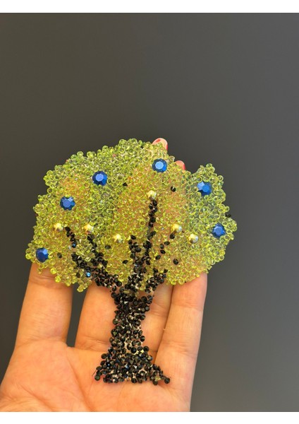 Ütü Ile Yapışan Taşlı Boncuklu Ağaç Arma Dikiş Aksesuarı 10X9 cm fiyatları